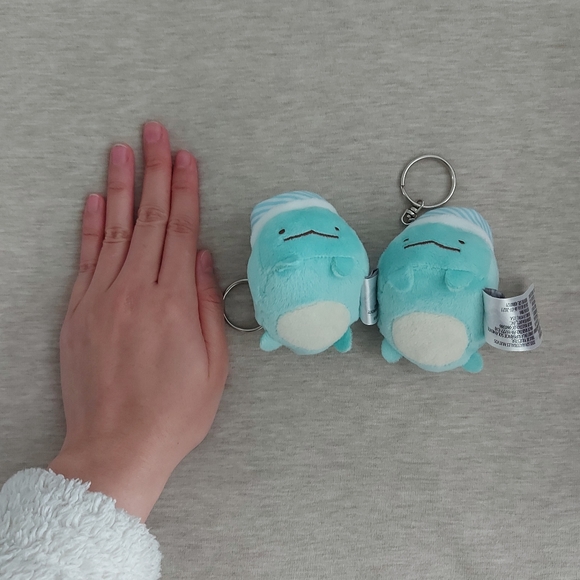 San x sumikko gurashi ice cream series mystery box blue dinosaur plushy keychain - Picture 5 of 5
